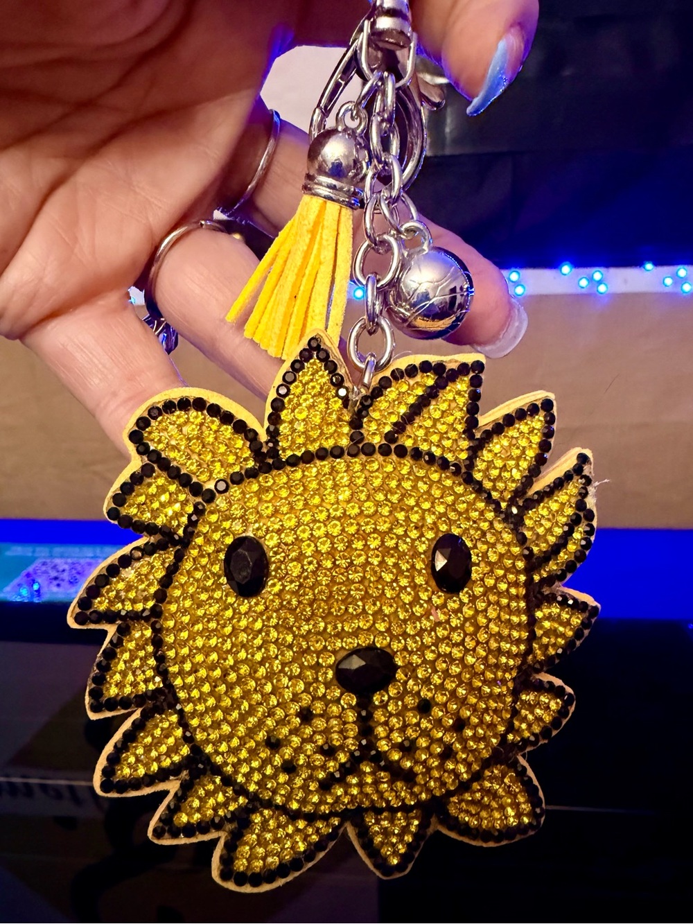 Lion sunshine Rhinestone Keychain/Bag Charm NWT